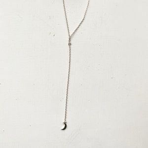 Free People Tiny Moon Y Necklace